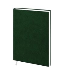 Щоденник недатований А6, 144 аркуша, клітинка, обкладинка баладек, зелений