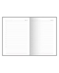 Блок щоденника недатованого формат 145х202 мм, 176 аркушів, білий папір, лінія