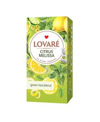 Чай зелений LOVARE Цитрусова Меліса, 1.5гх24шт