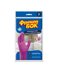 Рукавички латексні, суперміцні, рожеві S