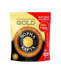 Кава розчинна Чорна Карта Gold, пакет 400г *10