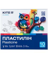 Пластилін восковий, 10 кол, 200 г. Kite Classic