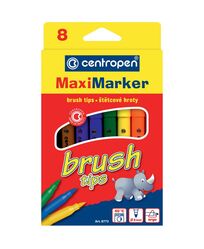 Фломастери 8773 Brush, набір 8 шт