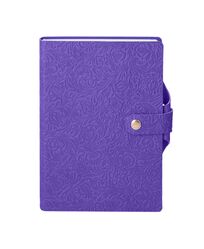 Щоденник недатований B6 в лінію Twill на кнопці бузковий