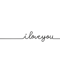 Кліше ф.8,4х1,5 см "I love you"