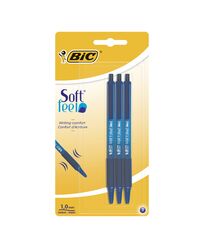 Ручки кулькові "Soft Feel Clic Grip", набір з 3шт, сині