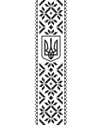 Кліше ф.3,8x14,7 см "Мережка Герб"