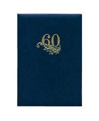 Папка адресна А4 Ariane синій "60 років"