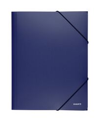 Папка на гумках, А4, синя