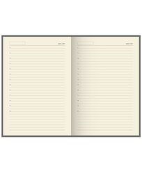 Блок щоденника недатованого формат 165х240 мм, 128 аркушів, кремовий папір, лінія