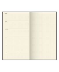 Блок тижневника недатованого формат 135х240 мм, 128 аркушів, кремовий папір, крапка