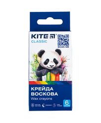 Крейда воскова, 6 кольорів Kite Classic