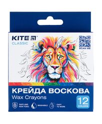 Крейда воскова, 12 кольорів Kite Classic