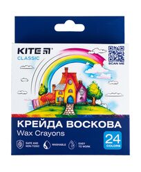 Крейда воскова, 24 кольори Kite Classic