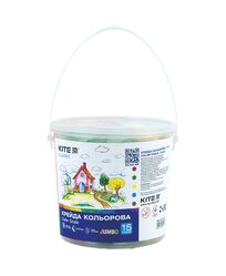 Крейда кольорова Jumbo, 15 кол. у відерці Kite Classic