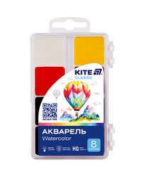 Фарби аквар. 8 кол. Kite Classic