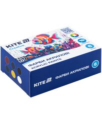 Фарби акрил. 6 кол. 20 мл, Kite Creative