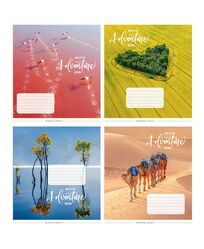 Зошит учнівський загальний 36 арк., лінія, обкладинка повноколірна Серія 919"Пригоди"