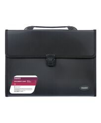 Портфель-коробка, 3 відділ., А4, чорна