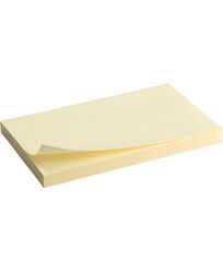 Блок паперу з клей. шар. 75x125мм, 100арк, жов