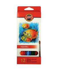 Олівці кол. акварельні, 12 шт. Mondeluz "Рибки"