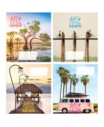 Зошит учнівський загальний 48 арк., клітинка, обкладинка повноколірна Серія 142"Пригоди"