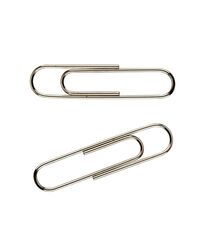 Скріпки нікельовані, 33 мм, 100 шт.