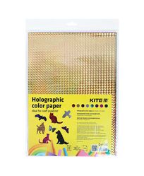 Папір кольор. голографічний (8арк/8 кол), А4 Kite