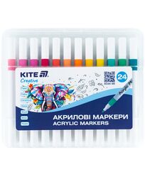 Маркери акрилові, набір 24шт, Creative