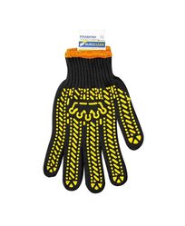 Рукавички трикотажні Долоні чорні з крап 6 нит