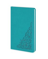 Алфавітна книга А6 в лінію Twill бірюзовий