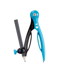 Циркуль пласт. з тримачем, ESSENTIALS, асорті