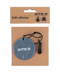 Підвіска м'яка світловідбиваюча, кругла, темно-сіра