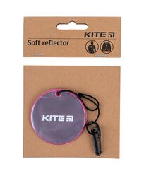 Підвіска м'яка світловідбиваюча, кругла, бузкова