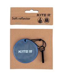 Підвіска м'яка світловідбиваюча, кругла, синій індіго