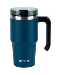 Термокружка з ручкою 600 мл, смарагдова