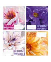 Зошит учнівський загальний 36 арк., клітинка, обкладинка повноколірна Серія 166"Квіти 2"