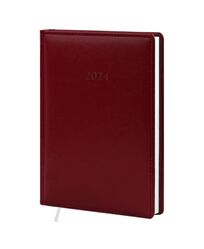 Щоденник датований А5 в лінію Nebraska бордовий