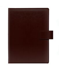Щоденник недатований А5 в лінію, обкладинка-органайзер з'ємна, Nebraska коричневий
