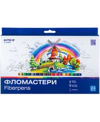 Фломастери, набiр 24 шт. Kite Classic