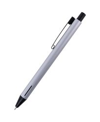 Ручка масляна автом. Prime, синя, корпус срібний