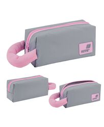 Пенал Kite 2703-2 сіро-рожевий