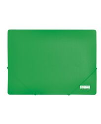 Папка на гумках, А4, зелена