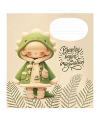 Зошит учнівський повноколірний 12 арк., клітинка. Серія 201"Дівчинка"