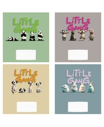 Зошит учнівський повноколірний 12 арк., клітинка. Серія 208"Маленькі звірята"