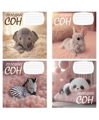 Зошит учнівський повноколірний 12 арк., коса лінія. Серія 211"Солодкий сон"