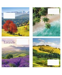 Зошит учнівський повноколірний загальний 60 арк., клітинка. Серія 245"Ландшафт"