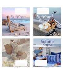 Зошит учнівський повноколірний загальний 96 арк., клітинка. Серія 250"Гарний відпочинок"