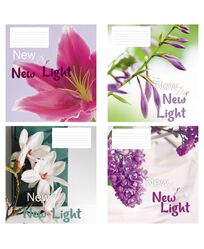 Зошит учнівський повноколірний загальний 48 арк., клітинка. Серія 261"Квіти"