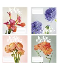 Зошит учнівський повноколірний загальний 36 арк., лінія. Серія 271"Весняні квіти"